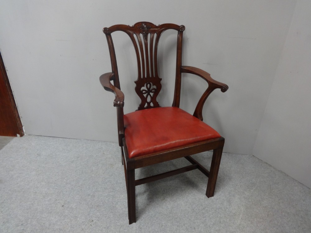 Georgian Mahogany Desk Chair View III