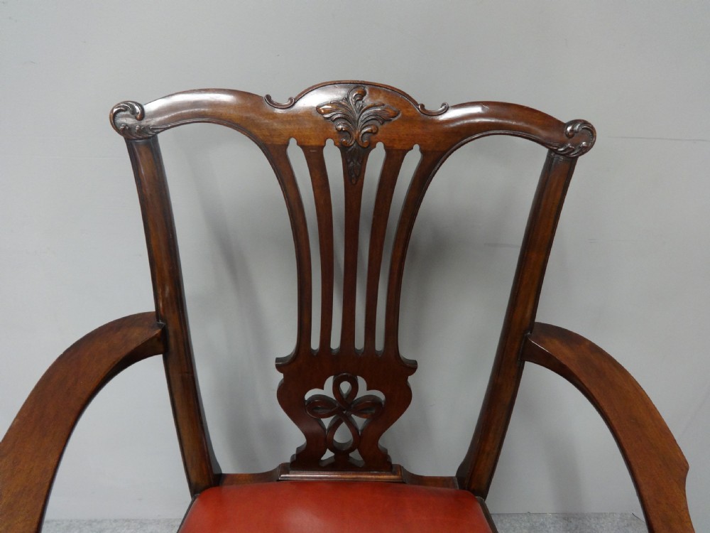 Georgian Mahogany Desk Chair View IV