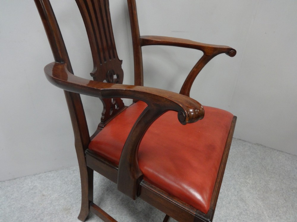 Georgian Mahogany Desk Chair View V