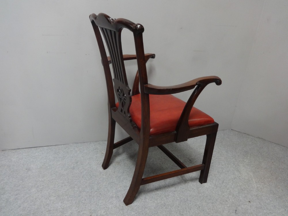 Georgian Mahogany Desk Chair View VI