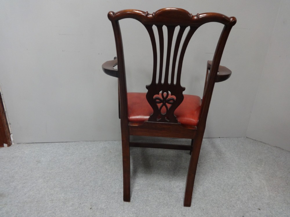 Georgian Mahogany Desk Chair View VII