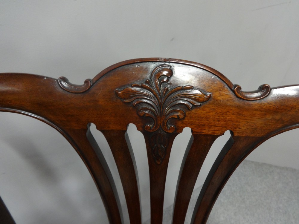 Georgian Mahogany Desk Chair View XI