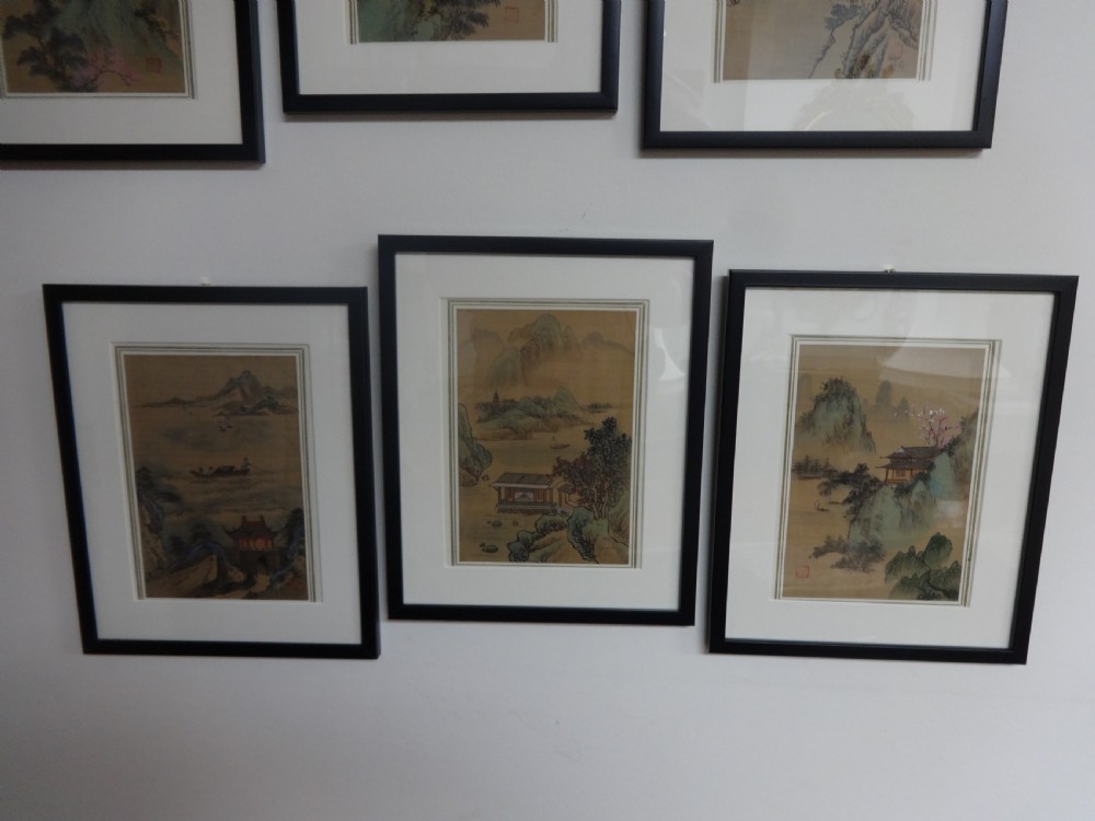 Ten Pre-war Japanese Water Colours on Silk View IV