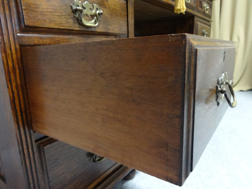 Superb Victorian Oak Pedestal Desk View V