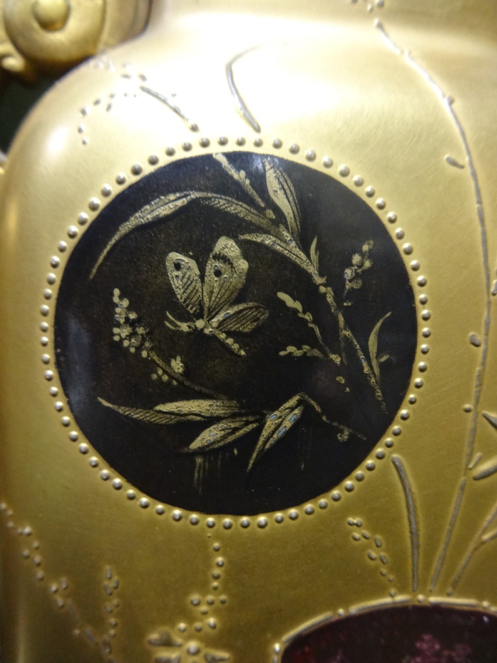 Superb Pair of  Japanese Gilt and Ormolu Vases View XII