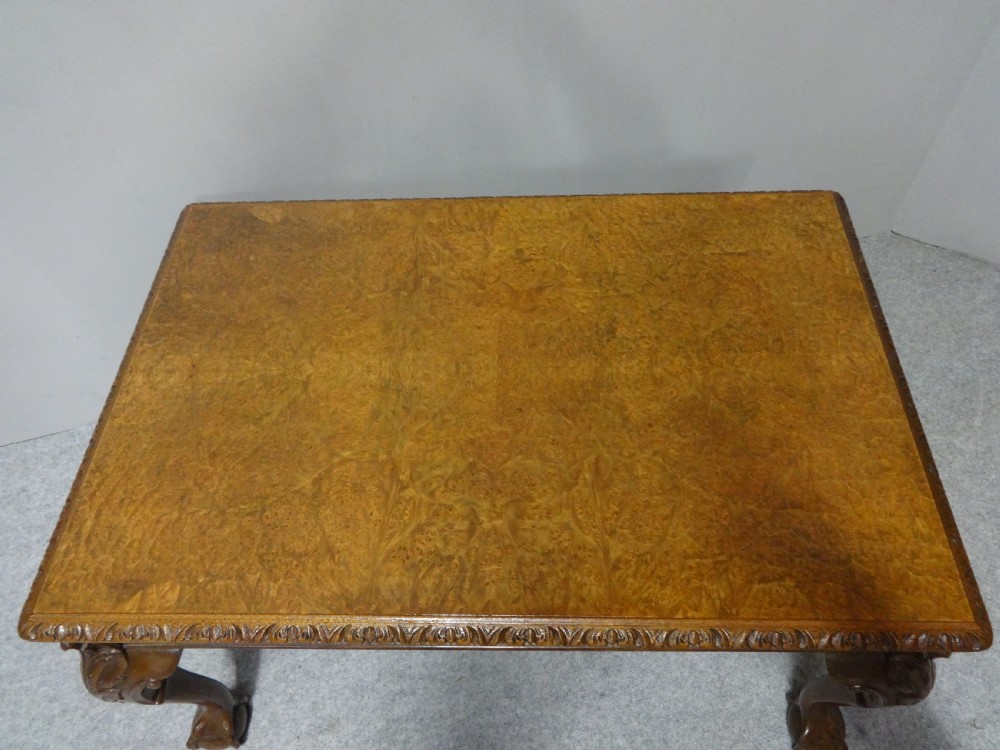 Very Nice Burr Walnut Coffee Table View IV