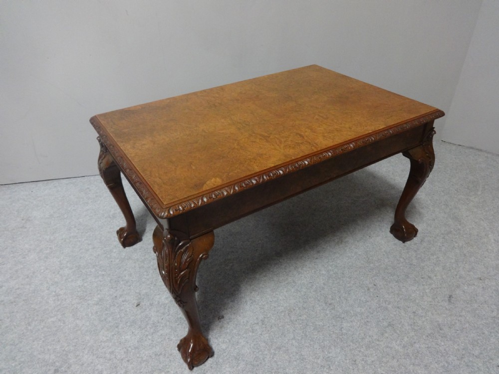 Very Nice Burr Walnut Coffee Table View V