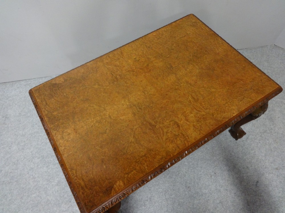 Very Nice Burr Walnut Coffee Table View VI