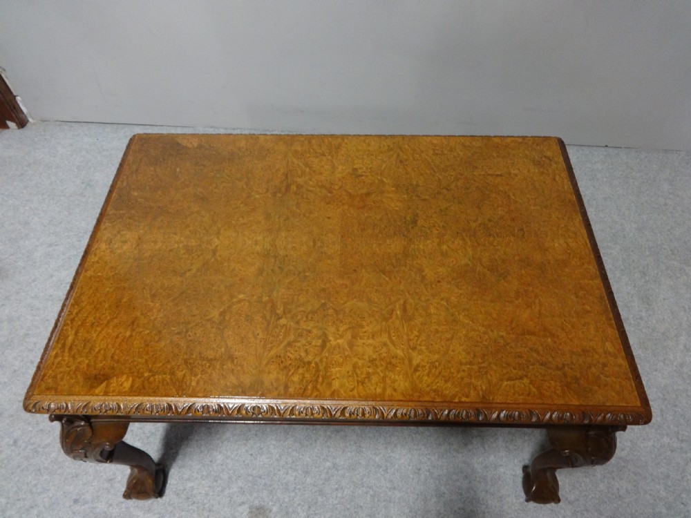 Very Nice Burr Walnut Coffee Table View IX
