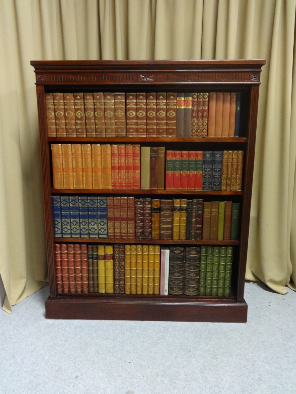 Top Quality Victorian Mahogany Open Bookcase