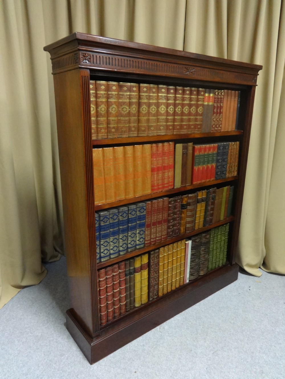 Top Quality Victorian Mahogany Open Bookcase View III