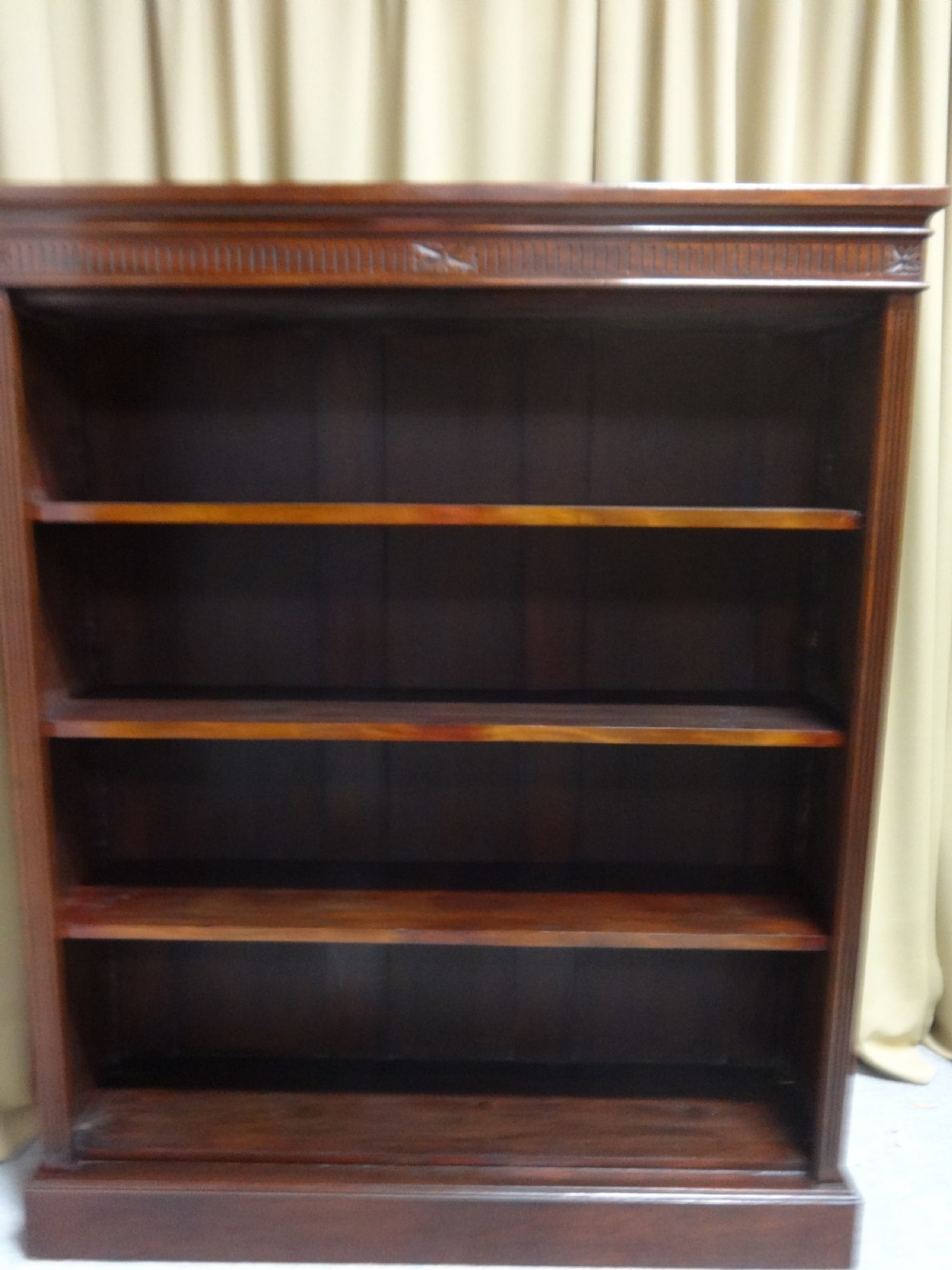 Top Quality Victorian Mahogany Open Bookcase View VII
