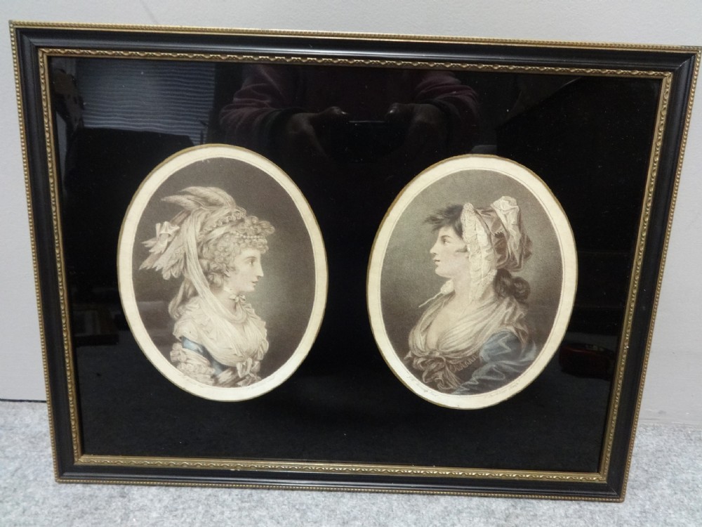 Pair Regency Engravings, J H Bemwell Pinx, F Bartolozzi Soulp