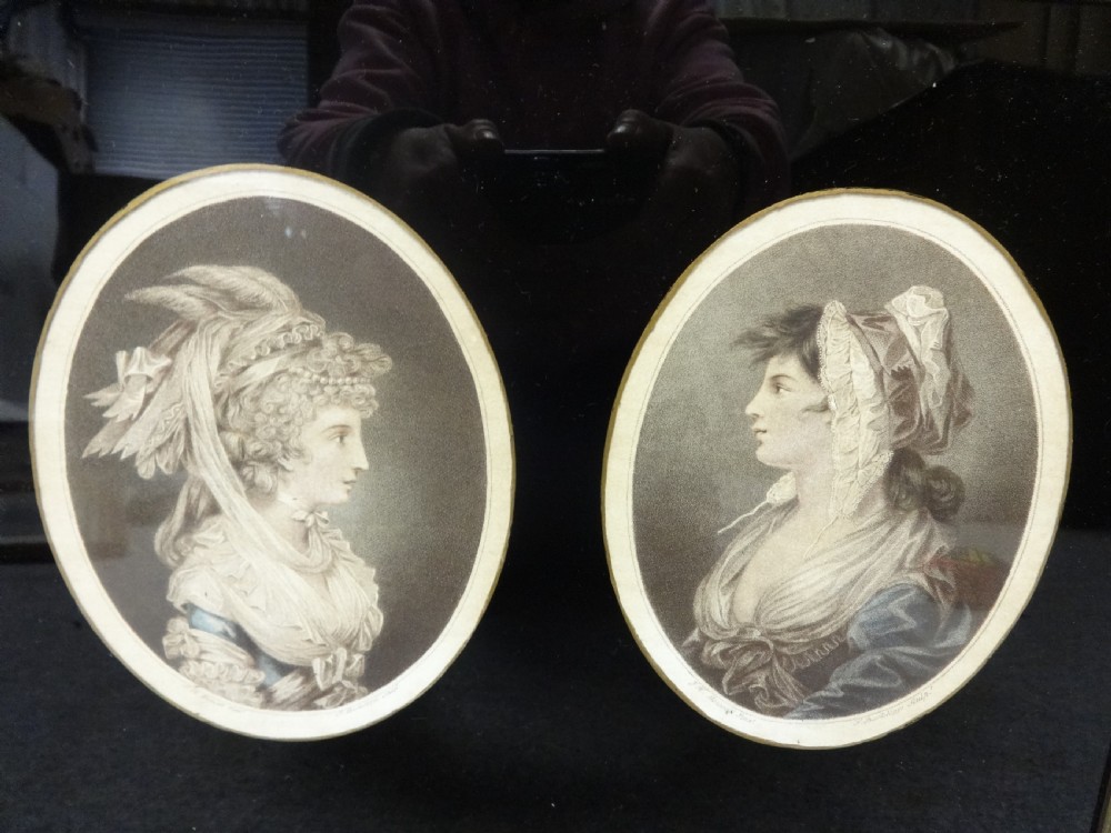 Pair Regency Engravings, J H Bemwell Pinx, F Bartolozzi Soulp View II