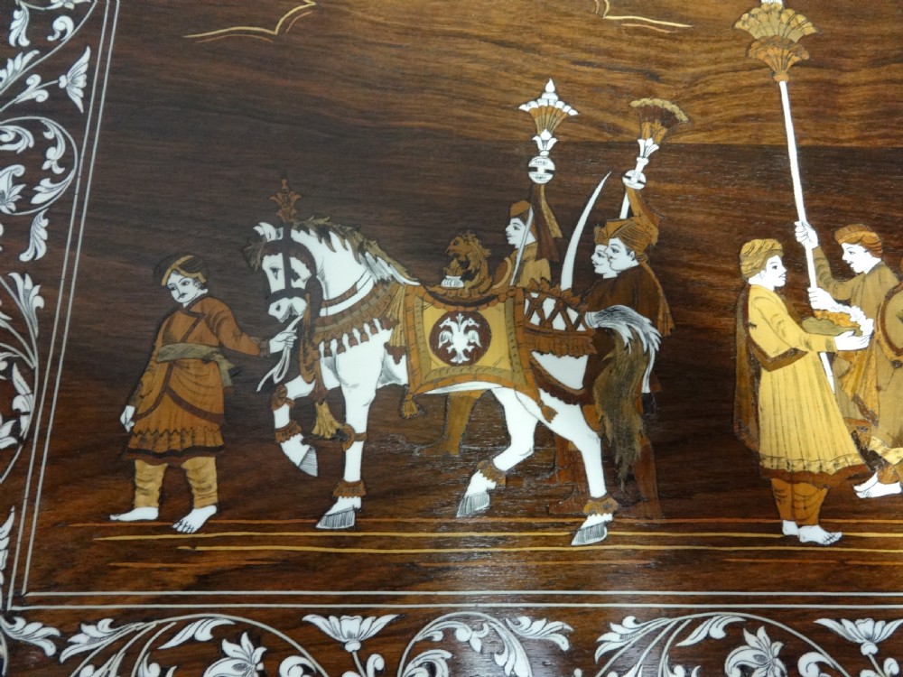 Outstanding Colonial Rosewood Coffee Table View XI