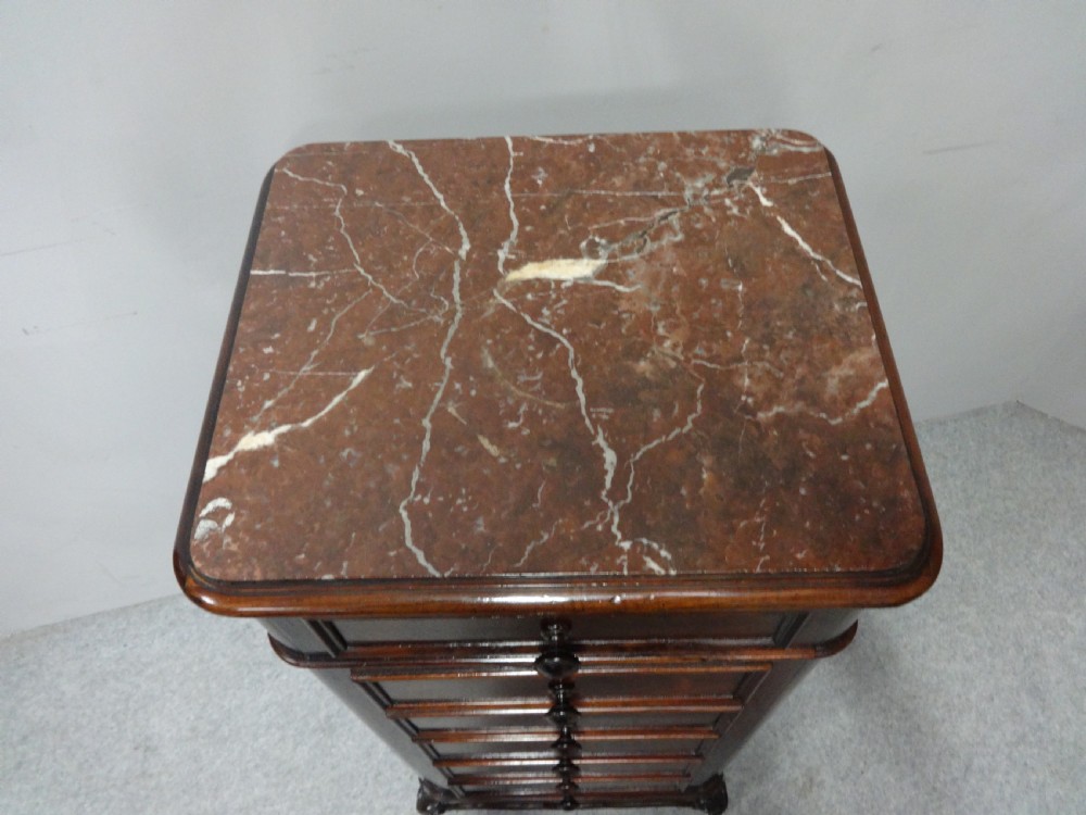 Pretty Freestanding French Rosewood Chest of Drawers View V