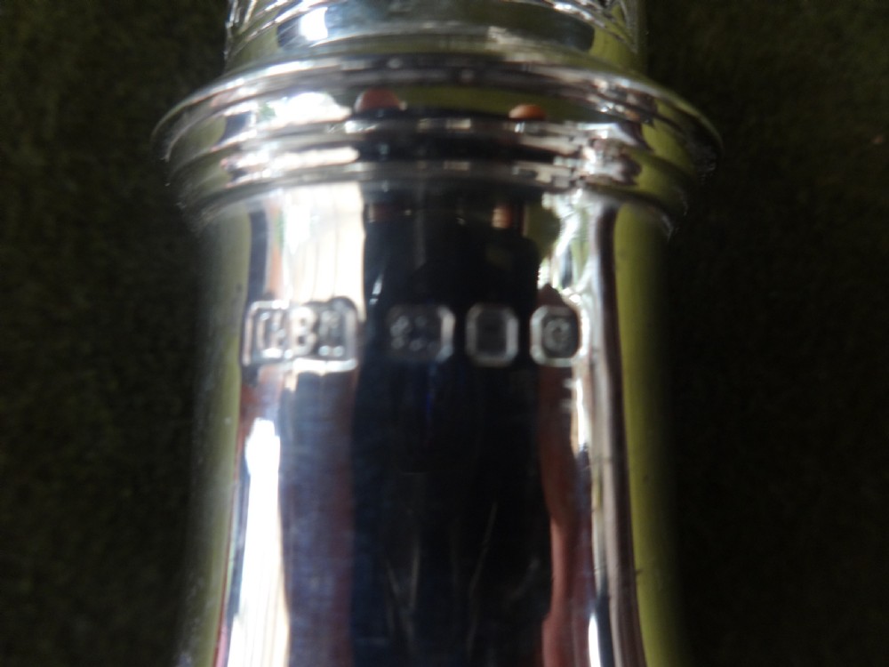 Pair London Silver Peppers 'George Burrows' View IV