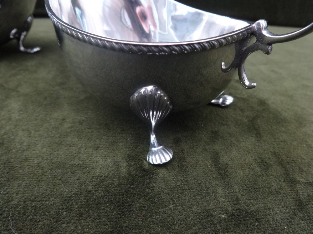 Pair Silver Sauce Boats by Asprey London 1910 View III