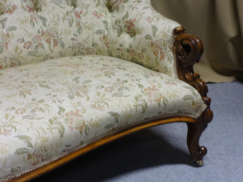 Wonderful Walnut Serpentine Sofa View II