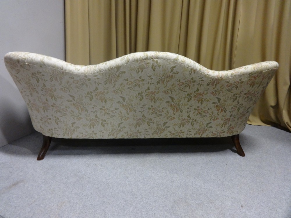 Wonderful Walnut Serpentine Sofa View XIII