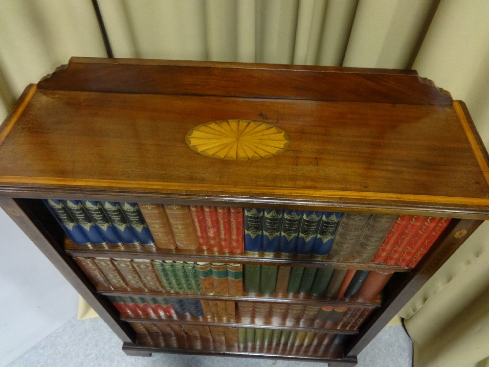 Victorian Inlaid Adjustable Open Bookcase View IV