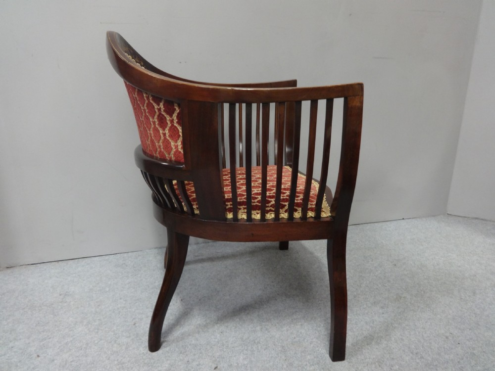 Outstanding Mahogany Chair Inlaid with Bone View VII