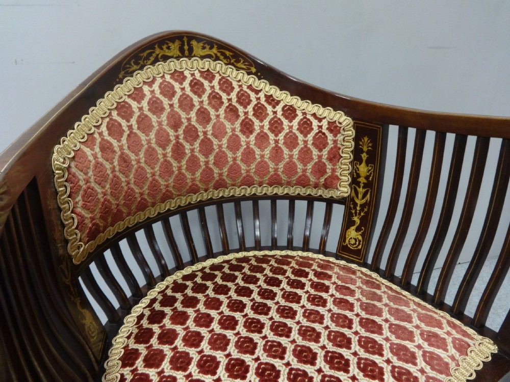 Outstanding Mahogany Chair Inlaid with Bone View VIII