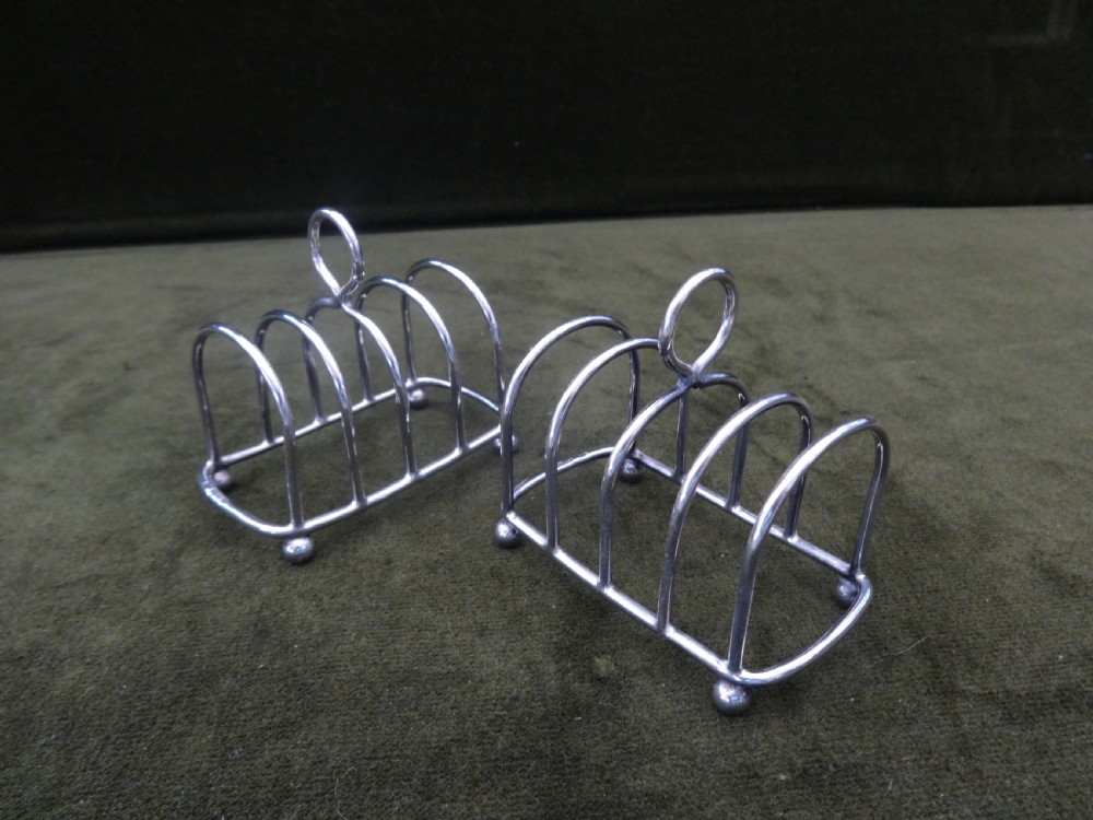 Nice Pair Toast Racks Chester 1904
