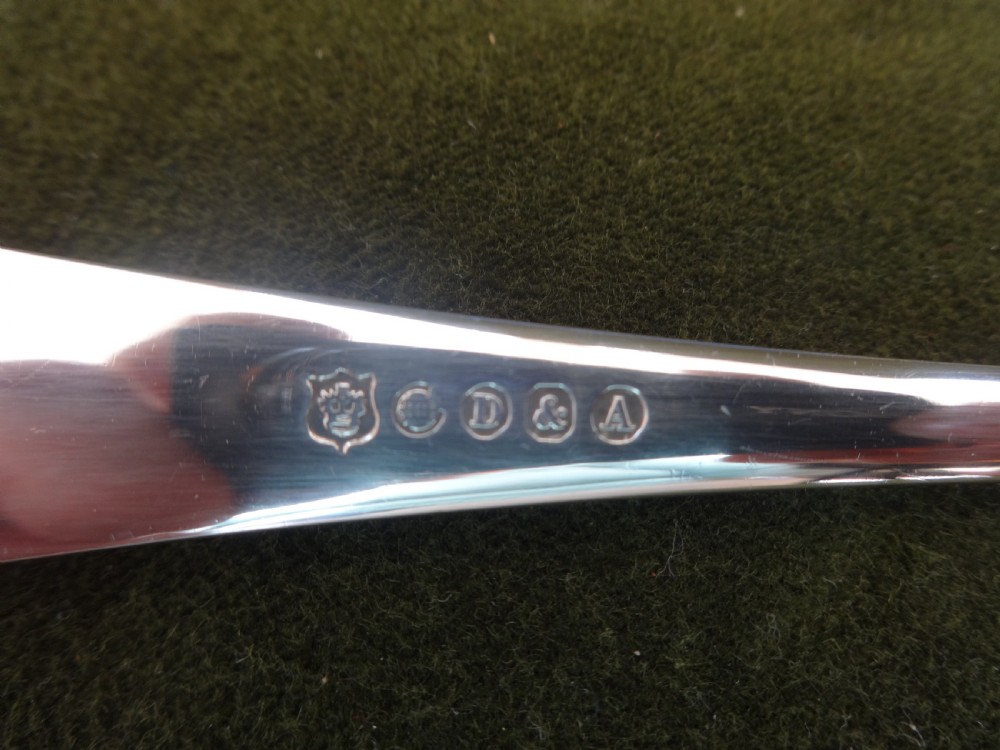 Boxed Set of Silver Victorian Berry Spoons View III