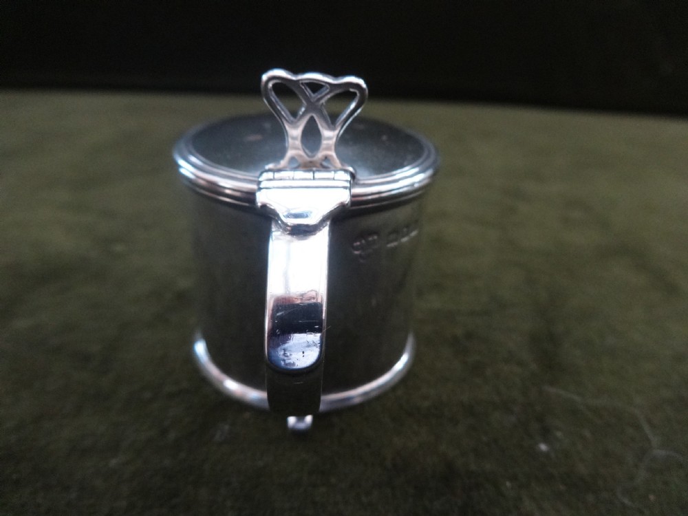 Silver Mustard Pot London 1927 View II