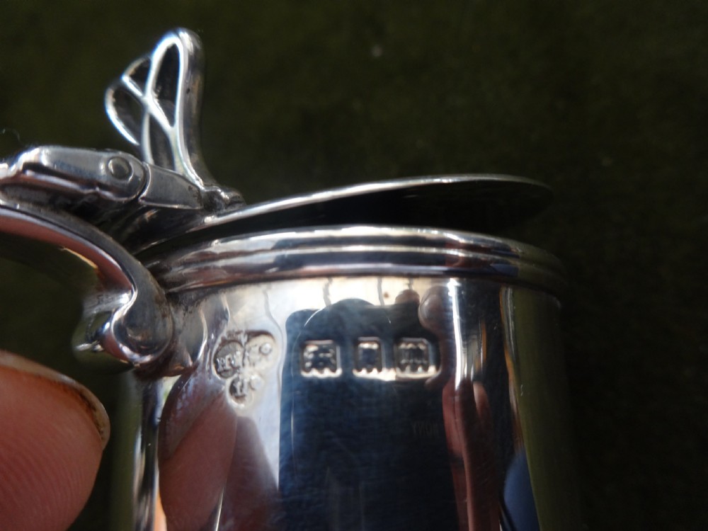 Silver Mustard Pot London 1927 View IV