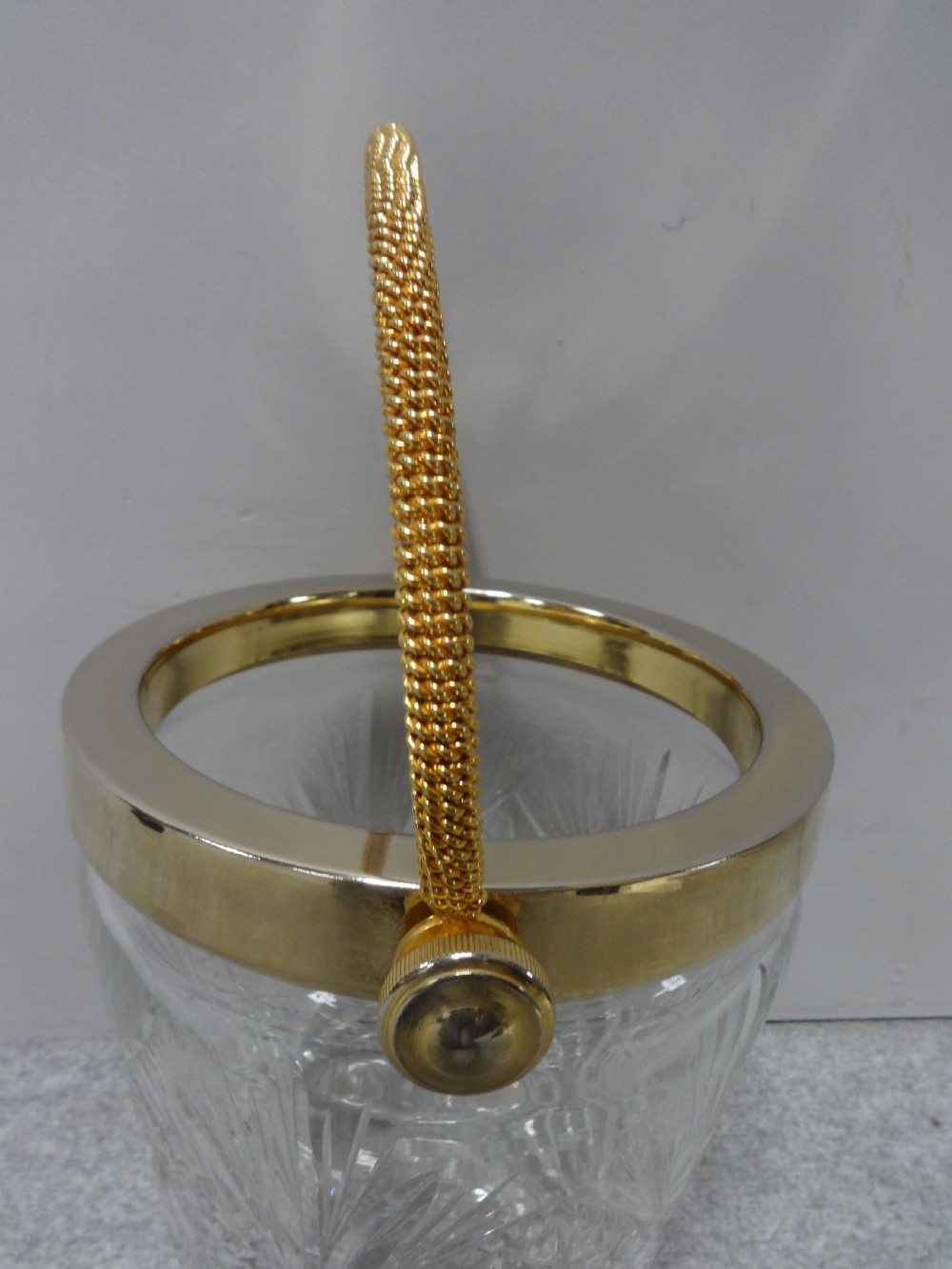 Wonderful Gilt Metal Wine Cooler View II