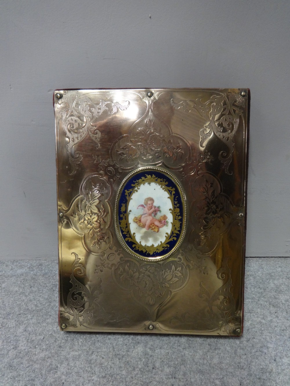 Outstanding Blotter with Sevres Plaque