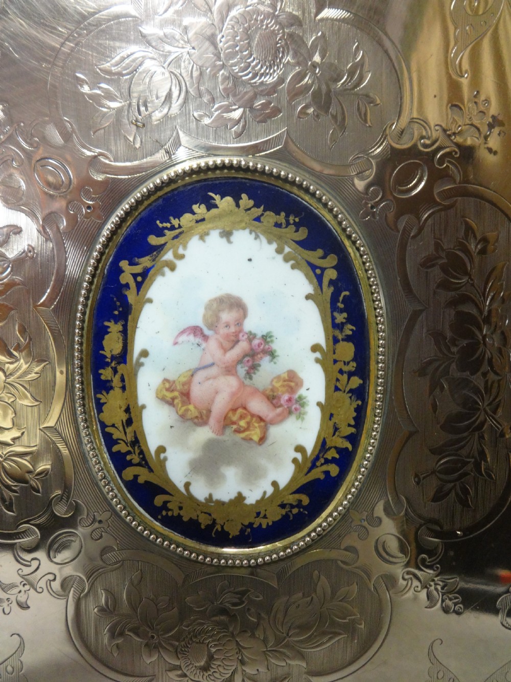 Outstanding Blotter with Sevres Plaque View II