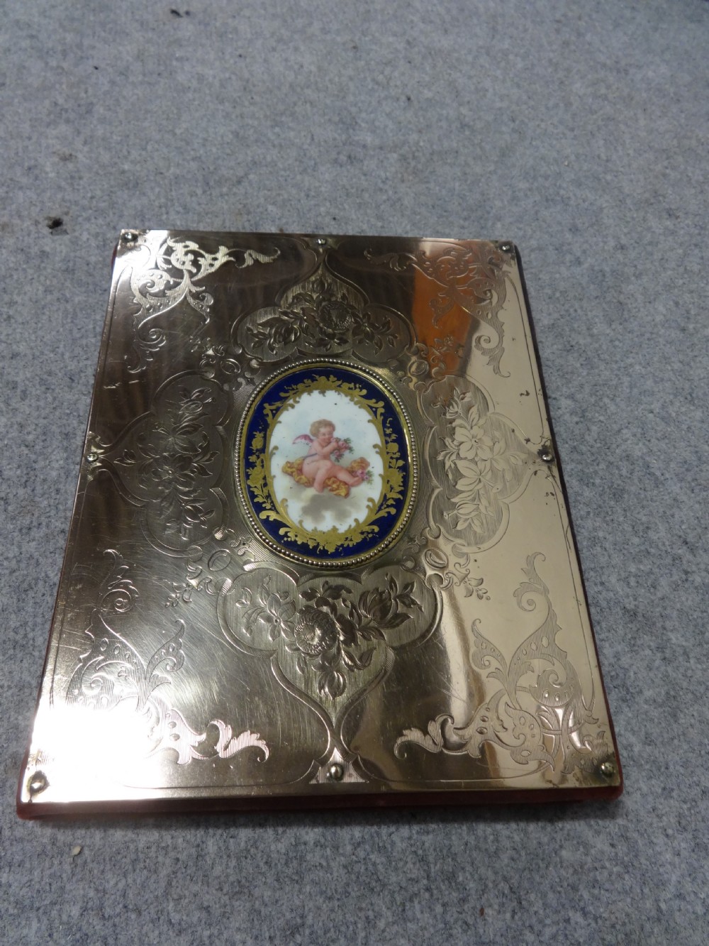 Outstanding Blotter with Sevres Plaque View V