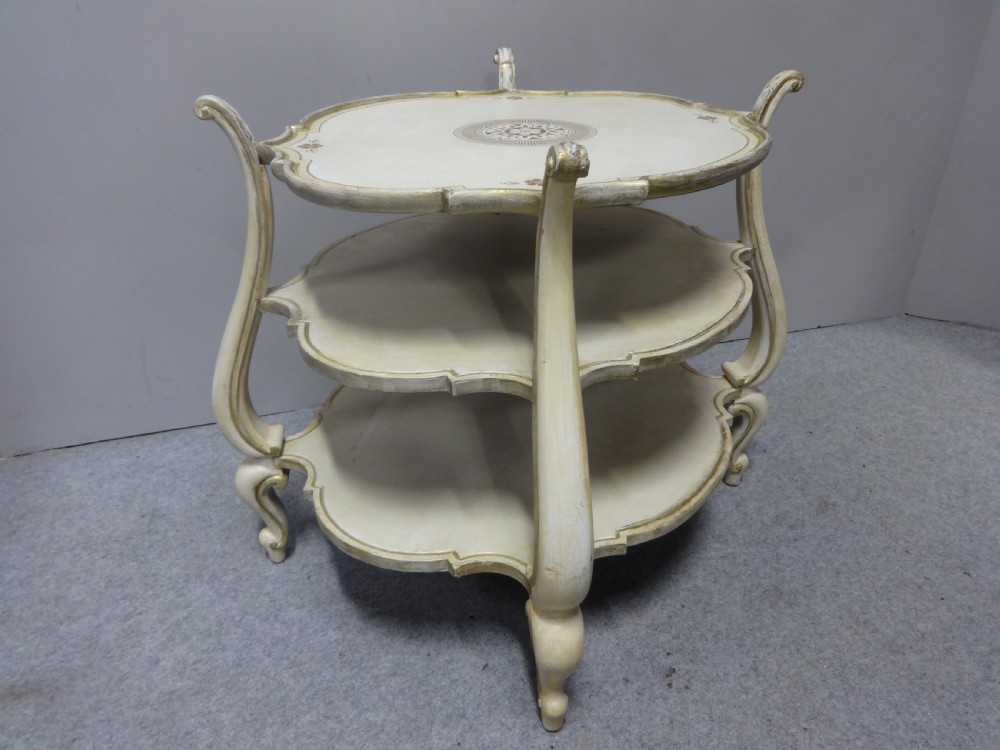 Great Pair French Three Tier End Coffee Lamp Tables View VIII