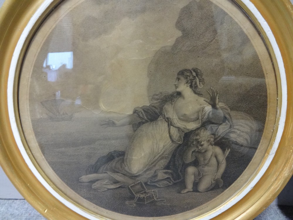 Pair Regency Engravings in Gilt Frames View II