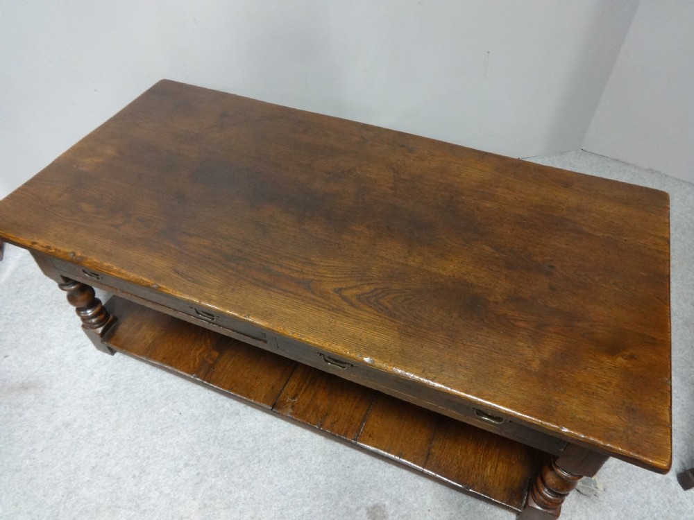 Superb Oak Plank Coffee Table View VIII
