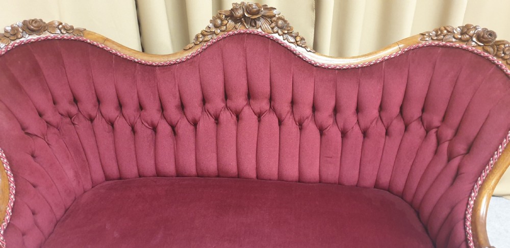 French Walnut Sofa View IV