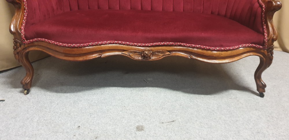 French Walnut Sofa View V