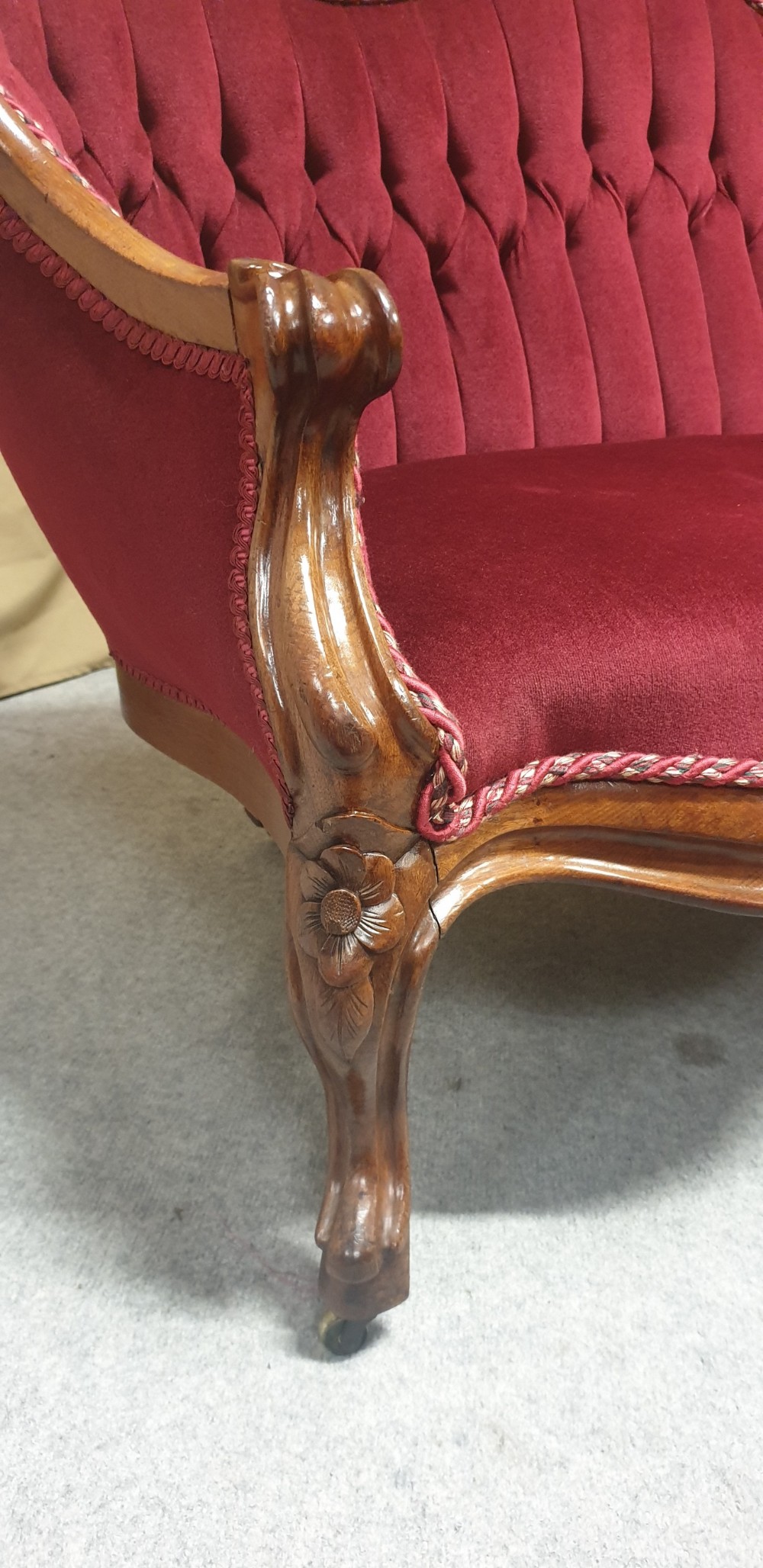 French Walnut Sofa View VII