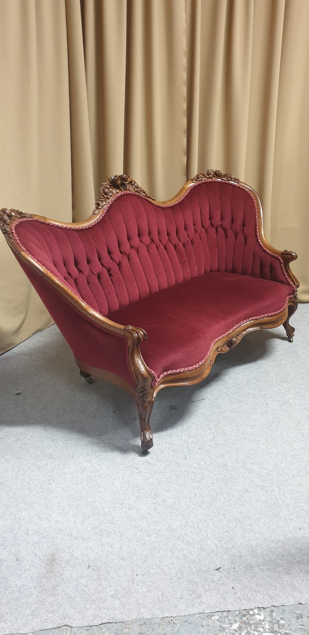 French Walnut Sofa View VIII