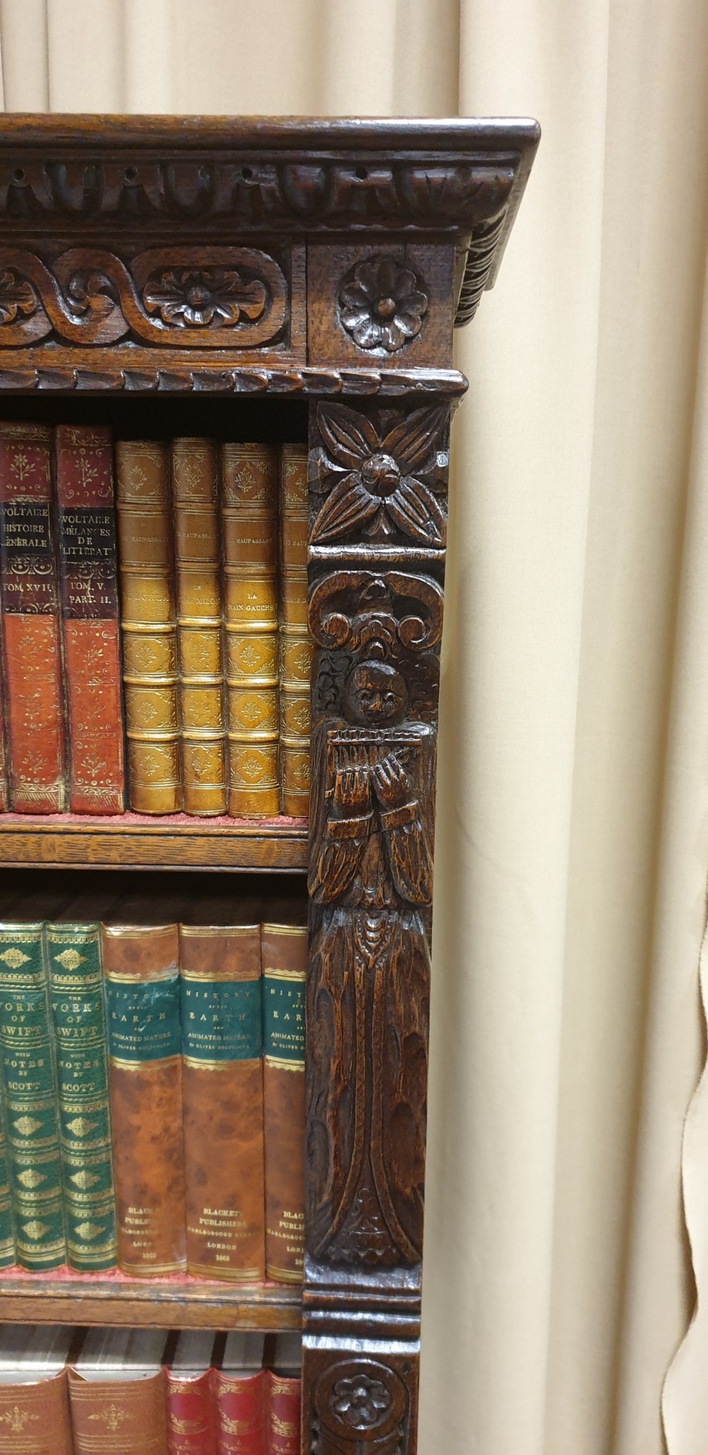 Wonderful Victorian Adjustable Library Bookcase  View III