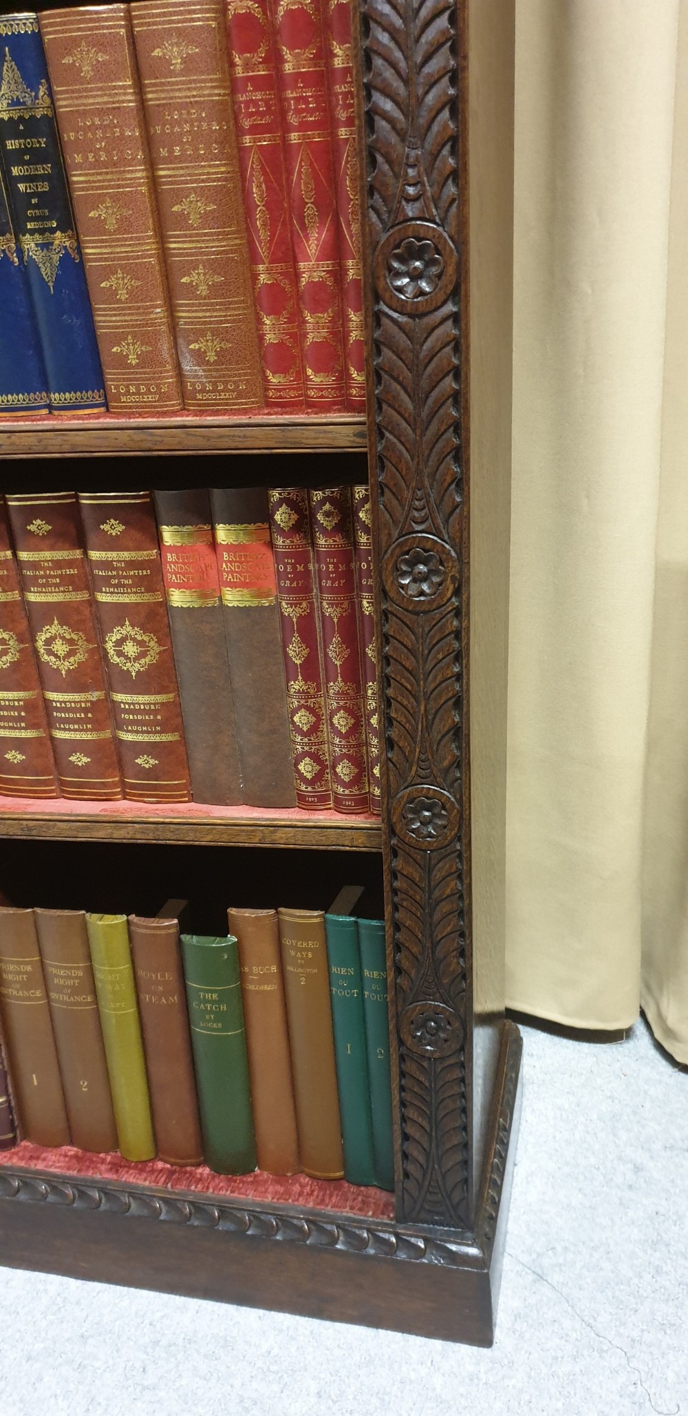 Wonderful Victorian Adjustable Library Bookcase  View V