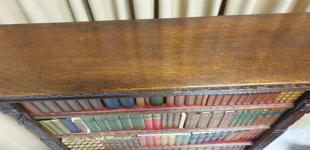 Wonderful Victorian Adjustable Library Bookcase  View VI