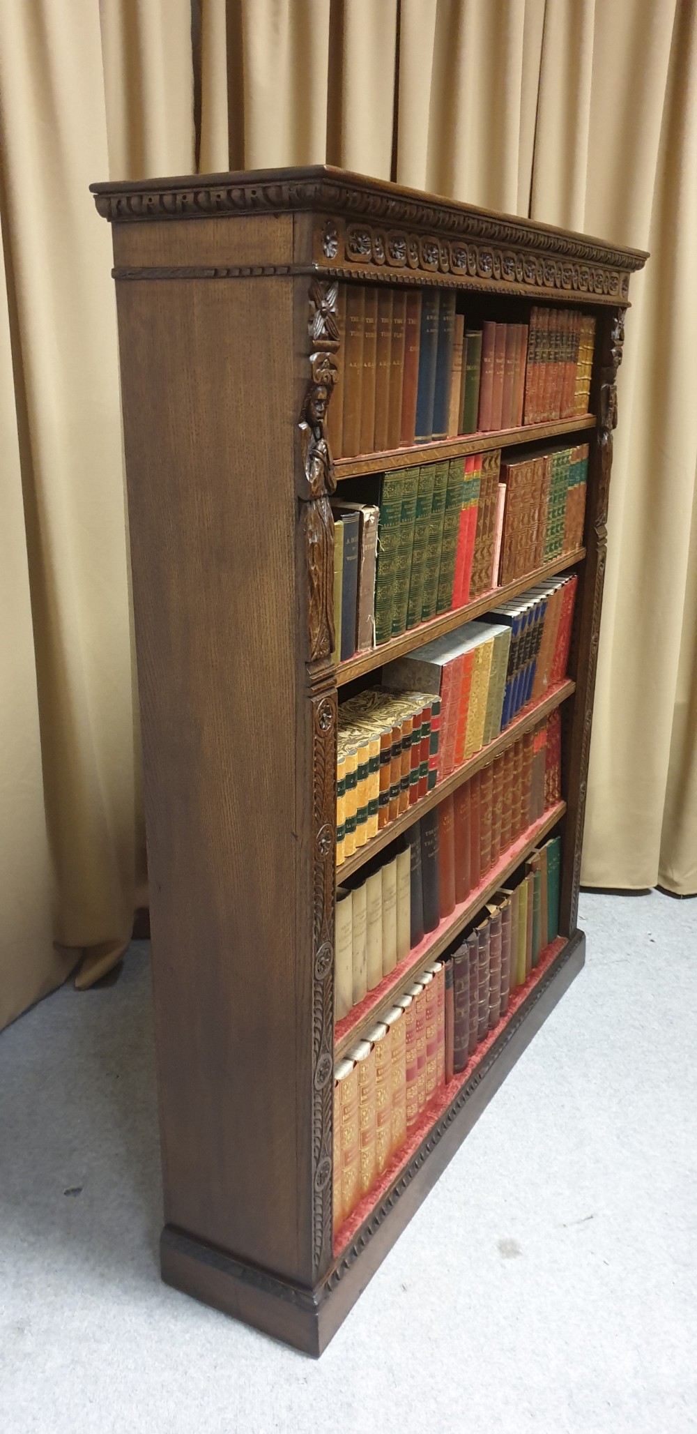 Wonderful Victorian Adjustable Library Bookcase  View VII