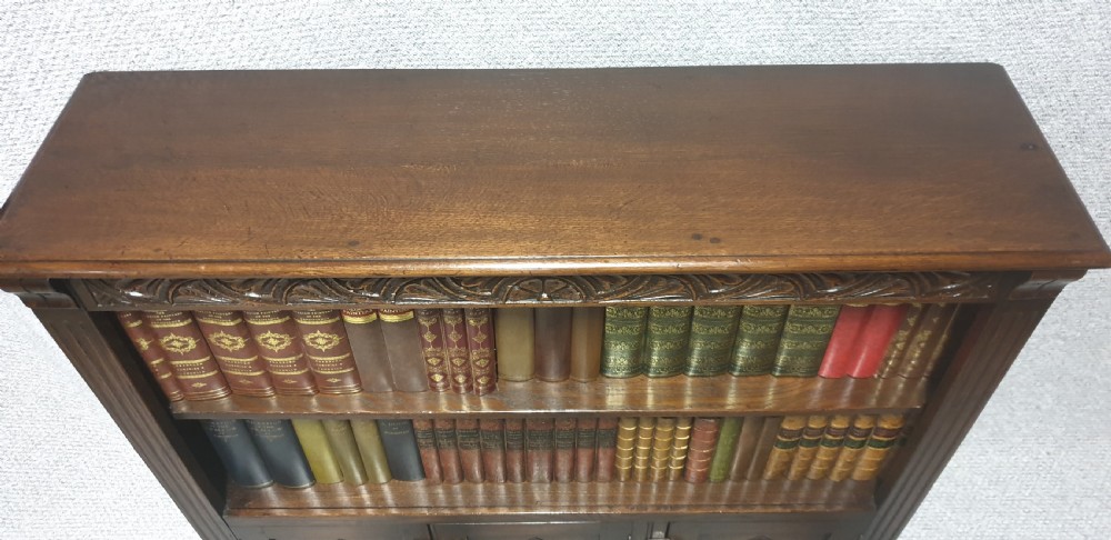 Oak Open Bookcase  View II