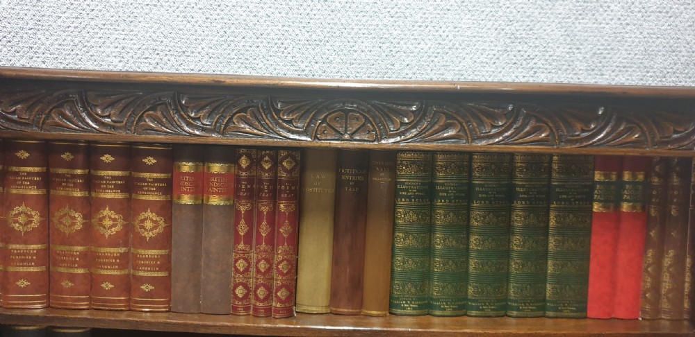 Oak Open Bookcase  View IV
