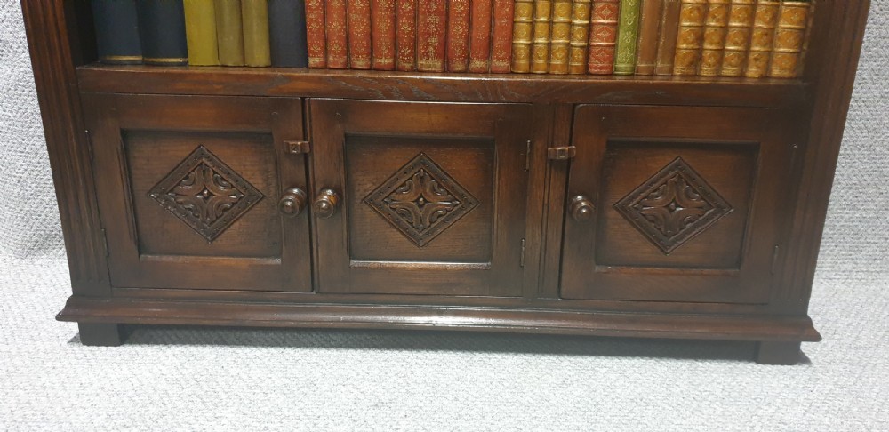 Oak Open Bookcase  View V