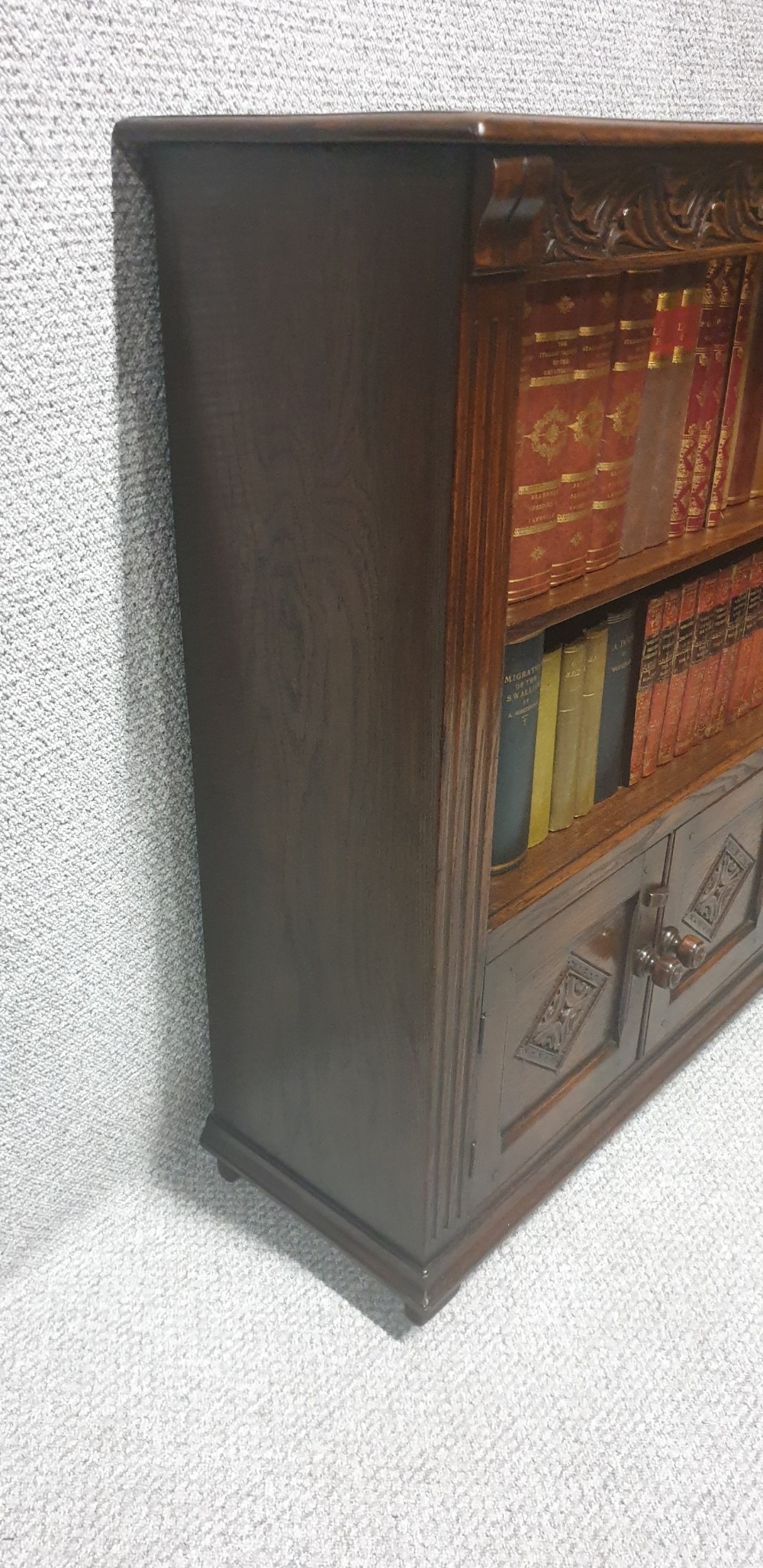 Oak Open Bookcase  View VIII